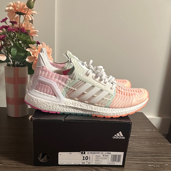 NWT Adidas UltraBoost DNA CC_1 'White Screaming Orange'
